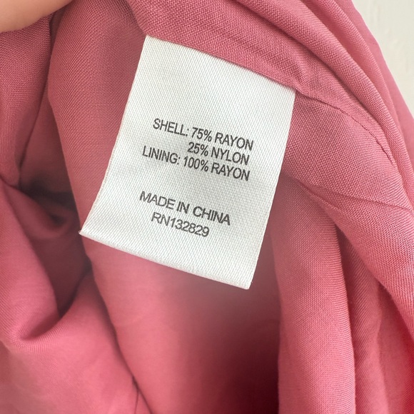 NWT Majorelle Graziella Iridescent Pink Tie Strap Midi Dress M - Picture 7 of 8